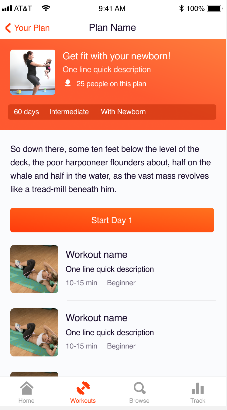 Workout app